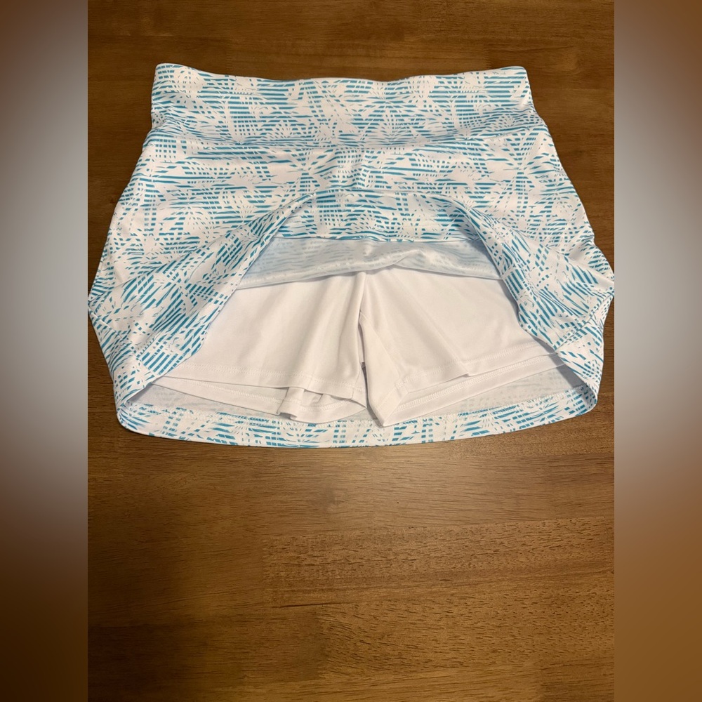 Callaway NWOT Women’s Golf Skort Blue & White Palm Tree Tennis Skort Size Small - Picture 5 of 9